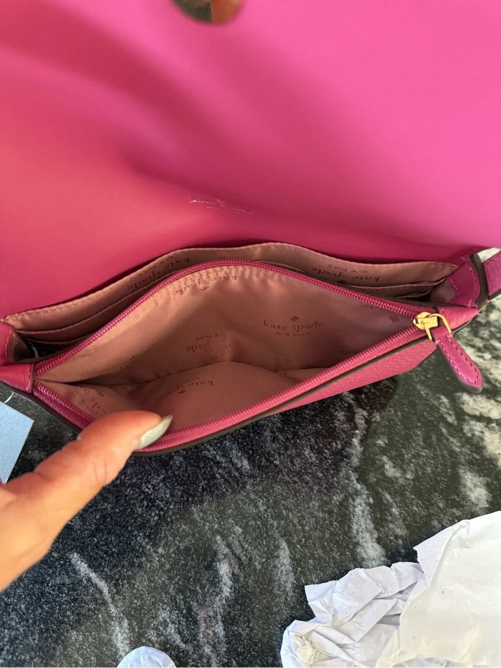 KATE SPADE Juliette Pebbled Leather Pebbled Leather Crossbody, NWTs